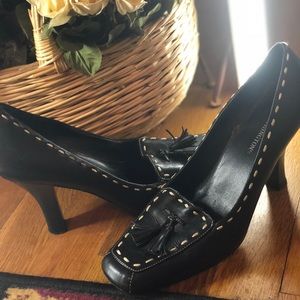 Black Low Heeled Shoes